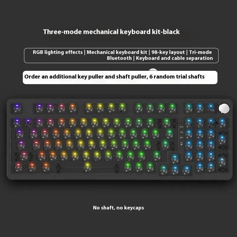 98 Key Wireless Bluetooth Three-model Mechanical Keyboard Gaming Electronic Sports Office - Oana Prime Shop