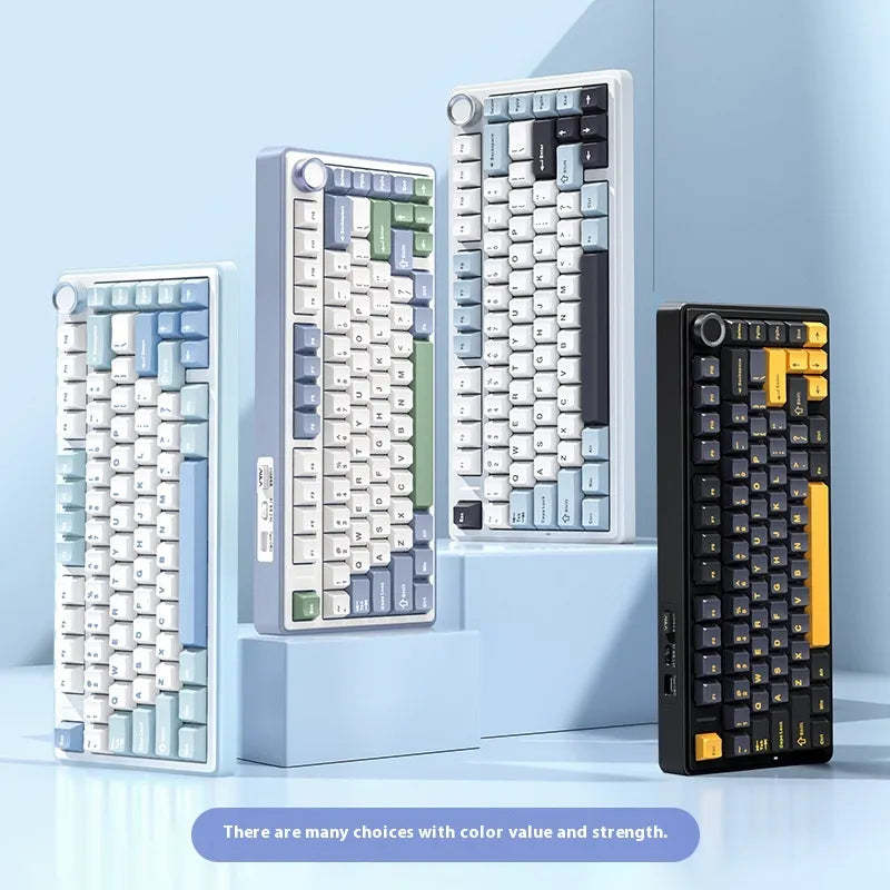 Mechanical Keyboard Wireless Three-mode Bluetooth - Oana Prime Shop