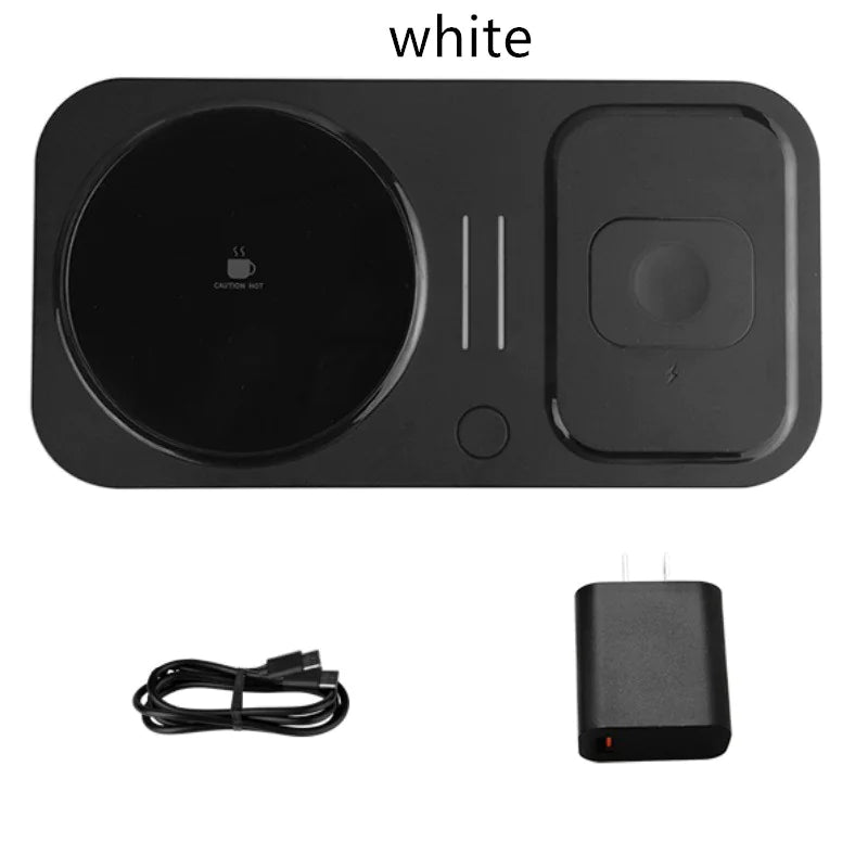 4-in-1 Wireless Charger &amp; Heating Coaster
