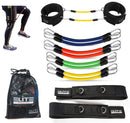 Elite Supplies 11 Pieces Speed Agility Strength Leg Resistance Bands - for All Sports & Exercise Fitness Fast Sprinting Explosive Agile Strength Endurance - Oana Prime Shop