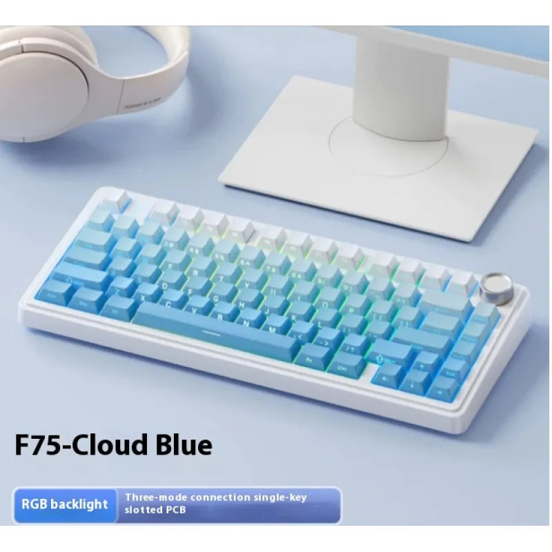 Mechanical Keyboard Wireless Three-mode Bluetooth - Oana Prime Shop