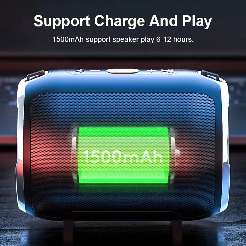 Portable Anti-Fall Bluetooth Speaker with Subwoofer - Oana Prime Shop
