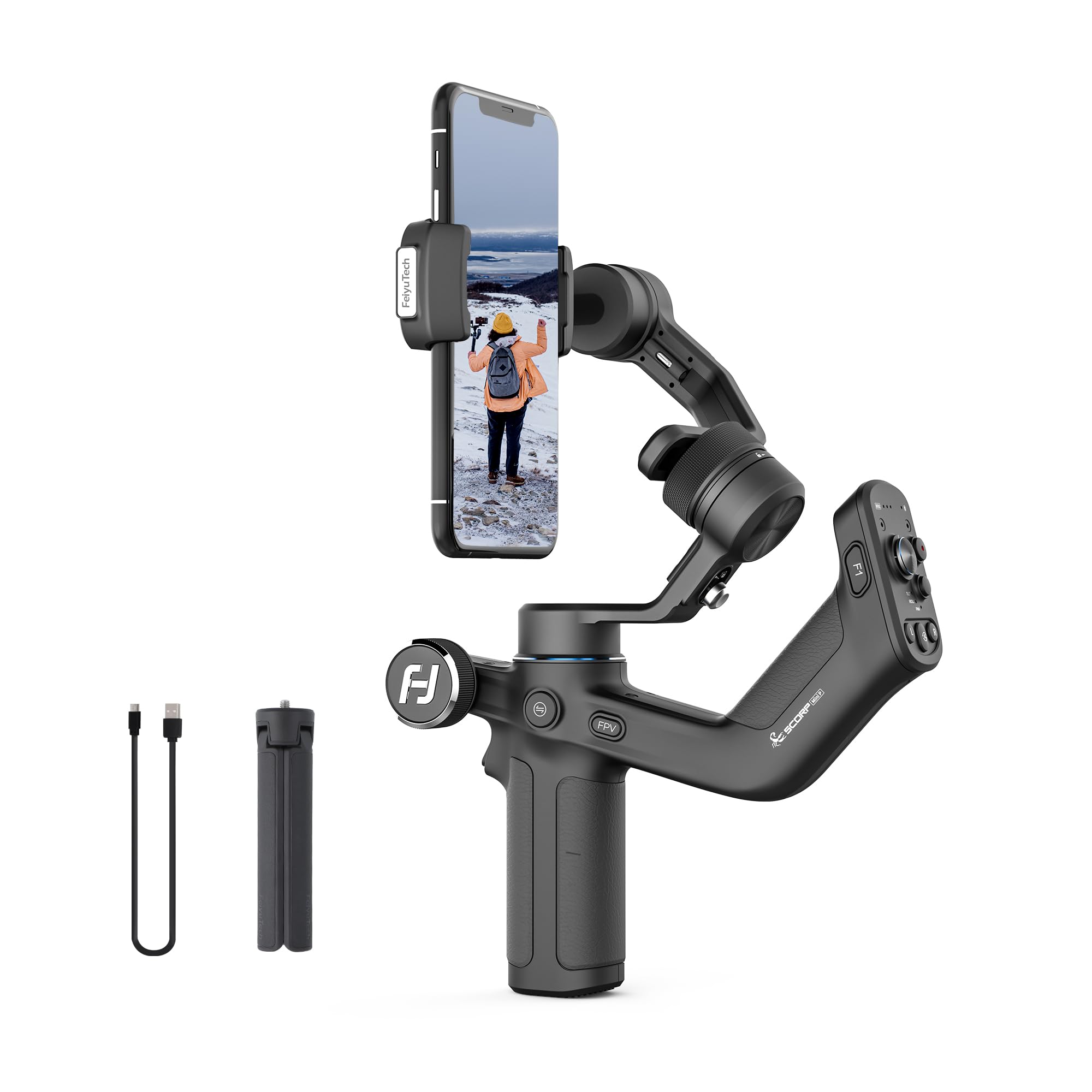 FeiyuTech SCORP Mini P 360° Dual-Grip 3-Axis Smartphone Gimbal