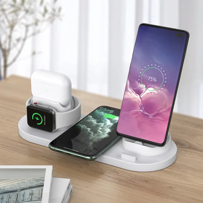 New 6-in-1 Wireless Charger for Phones, Watches, Earbuds - Oana Prime Shop
