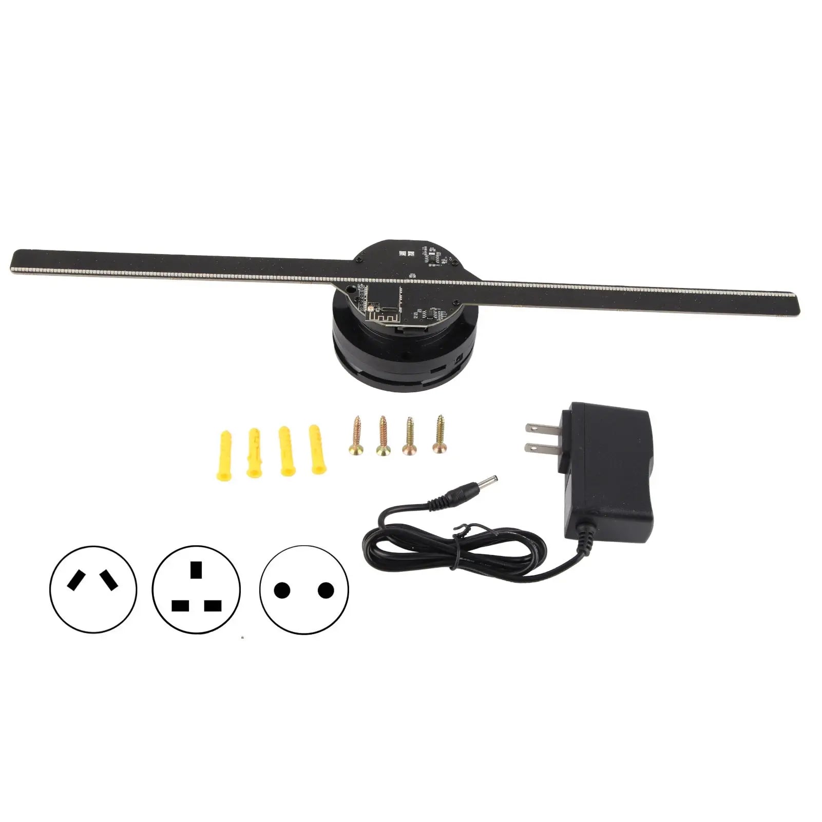 3D Hologram Fan 224 LED Light Beads - Oana Prime Shop