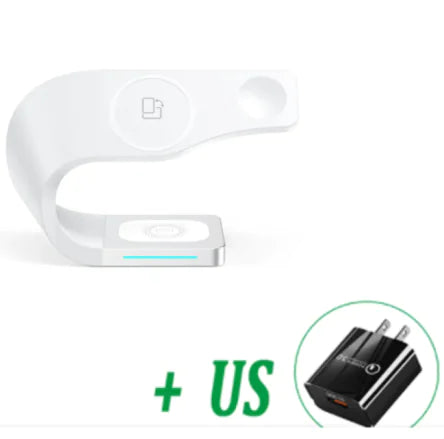 Wireless 4-in-1 Charger for Phone, Watch & Earbuds - Oana Prime Shop