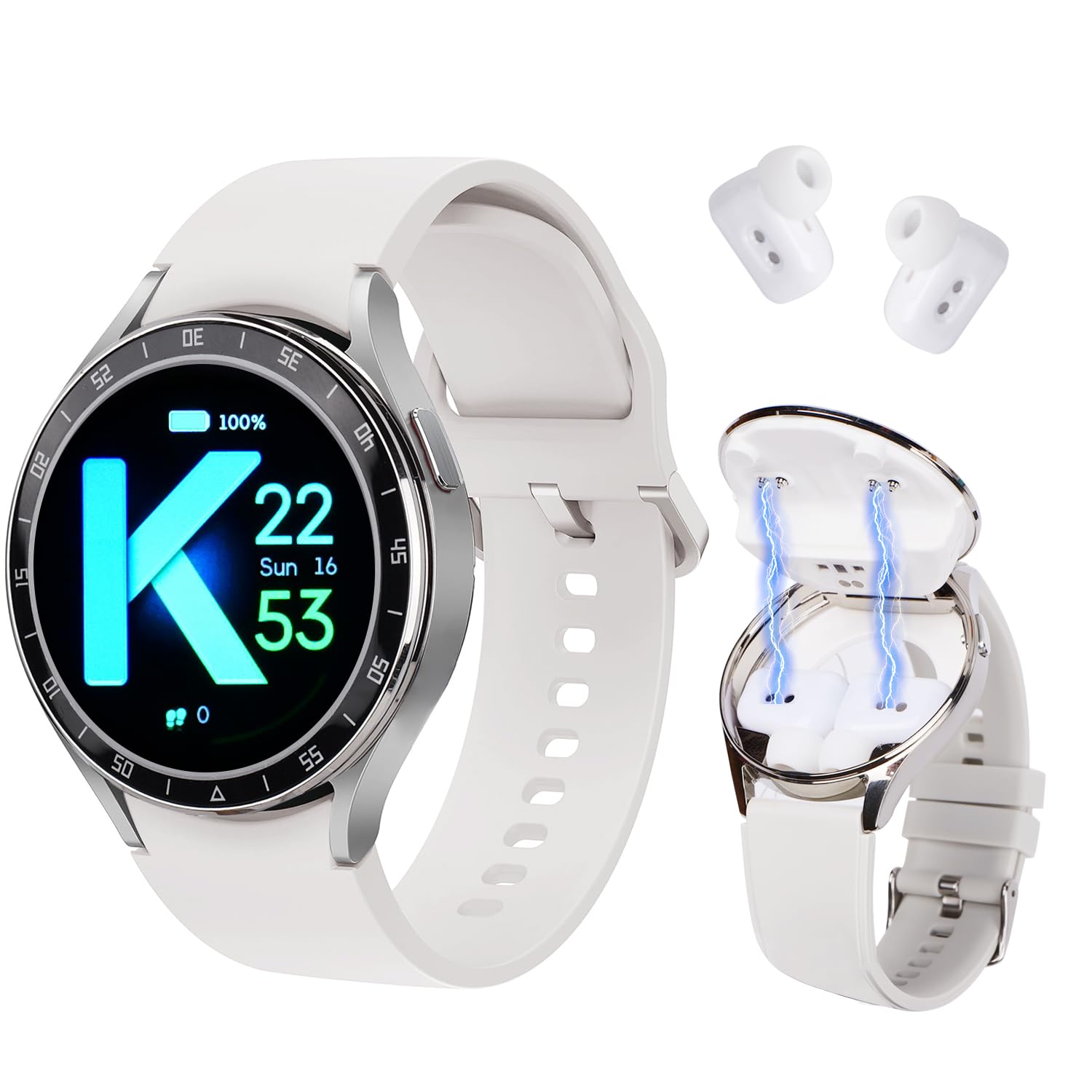 SEMAIZON Smart Watch & Earbuds 2-in-1 IP67 Fitness Tracker