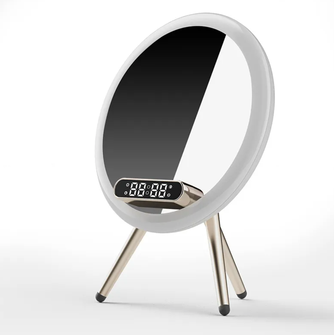 LED Mirror Alarm Wireless Charger
