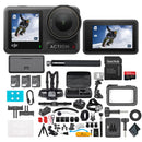 DJI Osmo Action 4 Adventure Kit - 4K Waterproof Sports Camera with Dual Screens + 64GB Card & Accessories