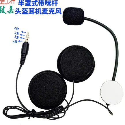 Half Helmet Headphone with Microphone (One Set)