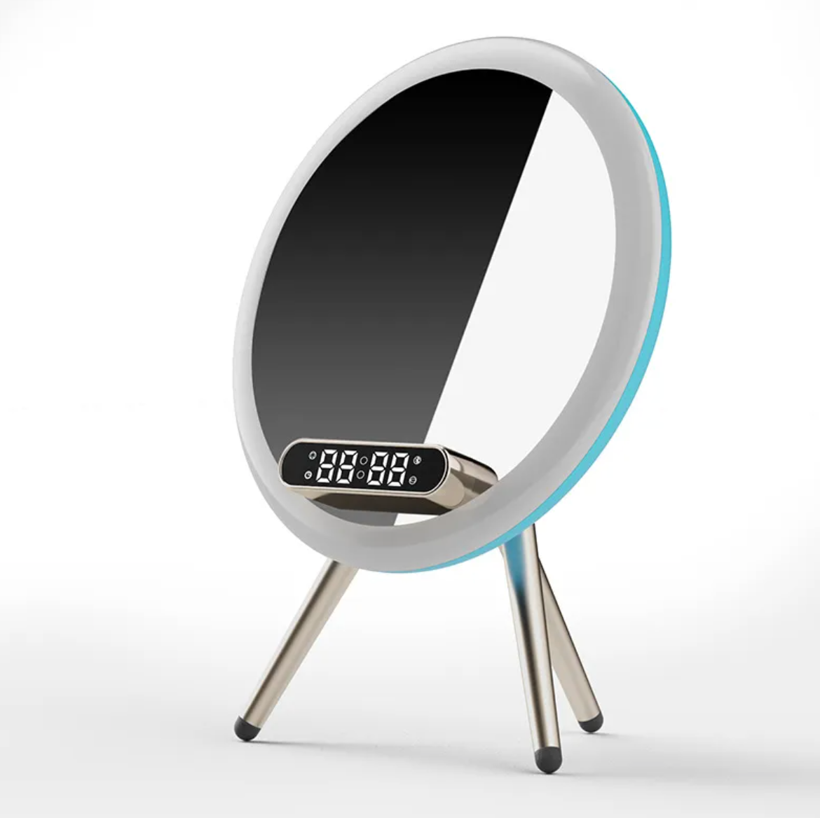 LED Mirror Alarm Wireless Charger