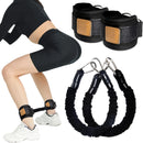 Ankle Resistance Bands with Cuffs Ankle Bands for Leg Booty Butt Lift Workout Equipment for Kickbacks Hip Leg Glute Fitness Training Exercise Bands with Ankle Cuffs for Men Women - Oana Prime Shop