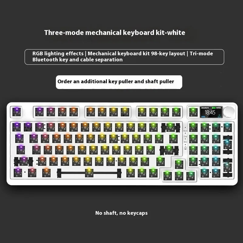 98 Key Wireless Bluetooth Three-model Mechanical Keyboard Gaming Electronic Sports Office - Oana Prime Shop