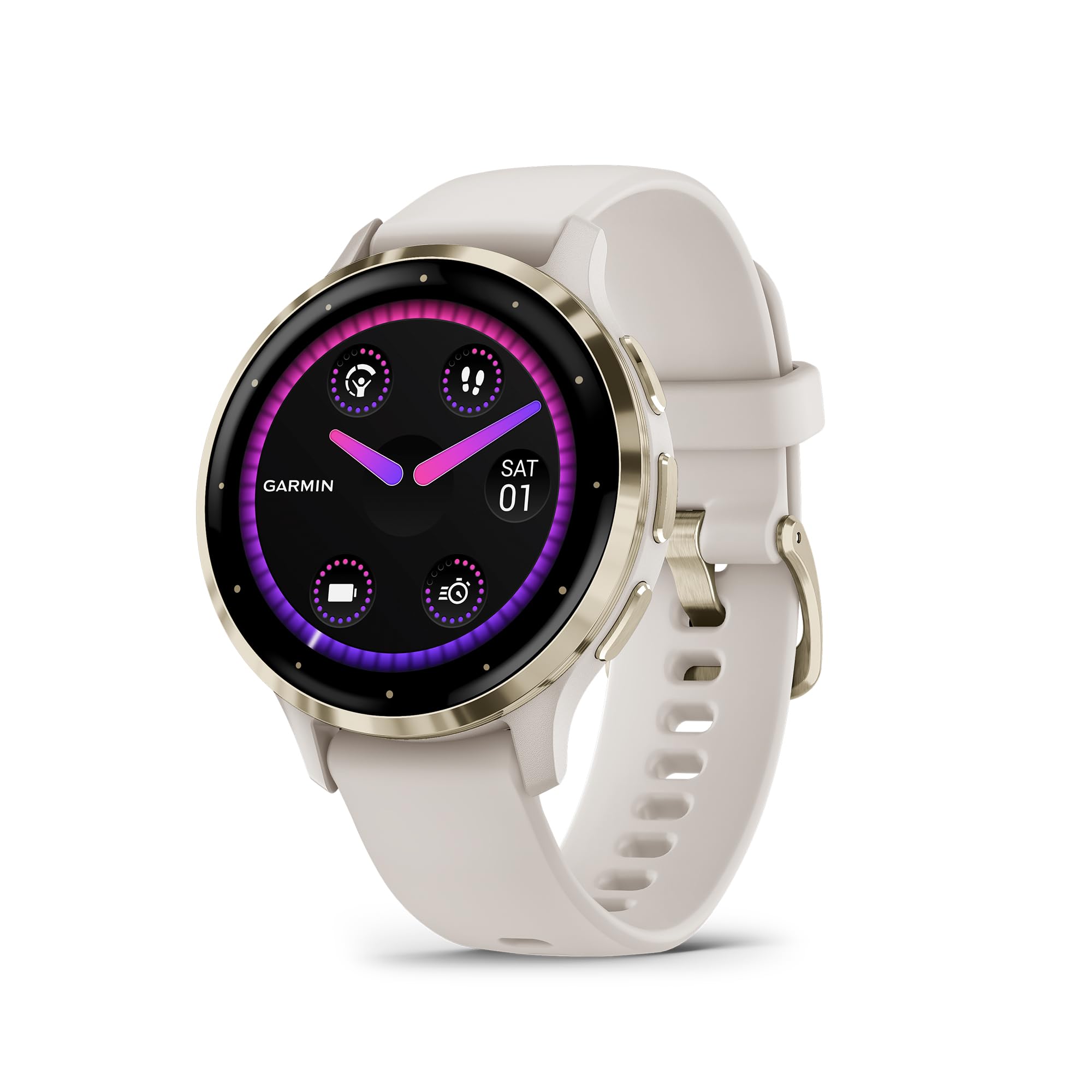 Garmin Venu 3S AMOLED Smartwatch Ivory Gold 41mm Watch