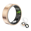 Smart Health Ring Waterproof Fitness Tracker Gold Men Women