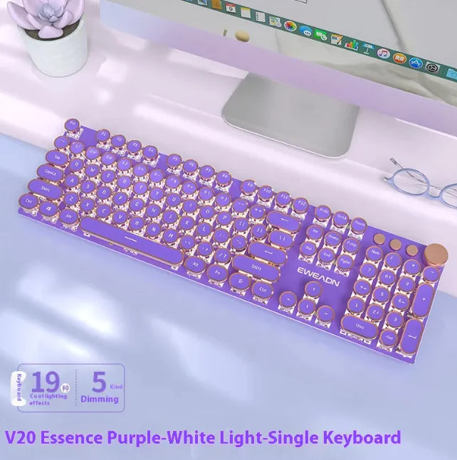 E-Sports Mechanical Keyboard - Wired & Wireless Bluetooth Office (Multi-Colored, Multi-Config) - Oana Prime Shop