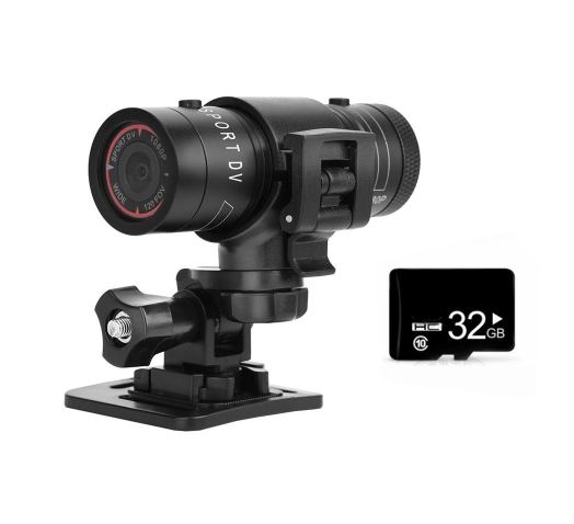 Outdoor Bicycle Recorder with HD F9 Action Camera (One Set)