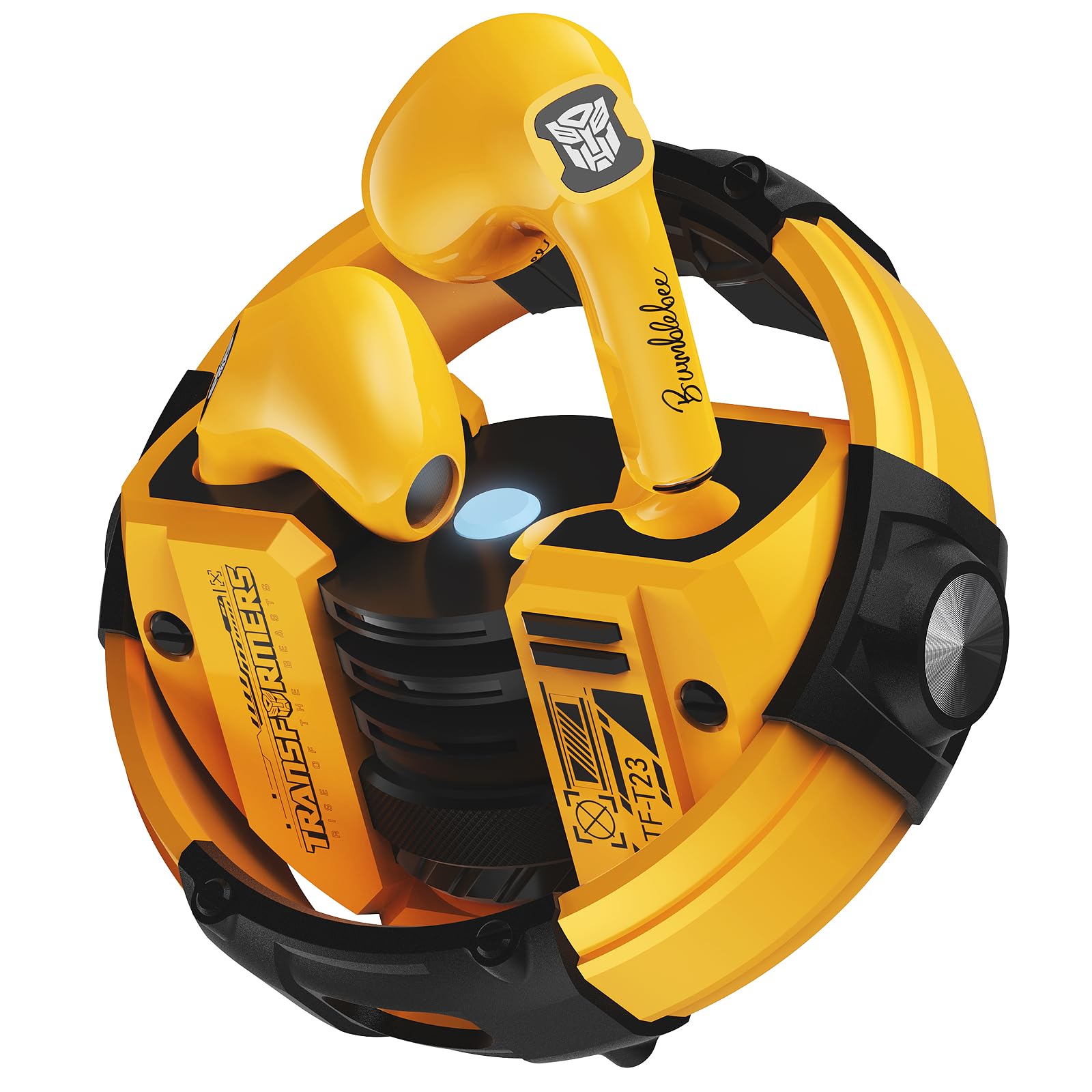 Transformers Bumblebee Bluetooth 5.4 earbuds, 60H playtime, HD sound