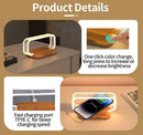 Multifunction Wireless Charger Stand with LED Lamp