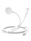 FENORIN Apple Watch Charger 60W 2-in-1 Fast Charging Cable Upgraded 4ft Cable with a Built-in USB-C and a Magnetic iWatch Connector for Apple Watch Series SE 9/8/7/6/5/4/3/2/1 iPhone 15 iPad Pro - Oana Prime Shop