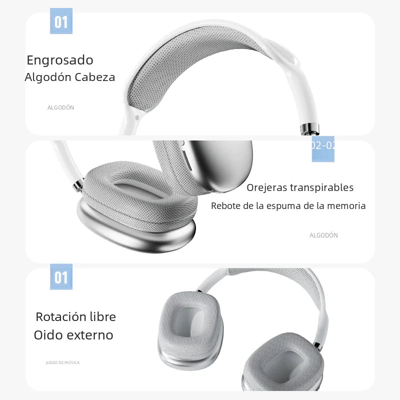 P9 Pro Max Wireless Bluetooth Noise-Canceling Headphones - Oana Prime Shop