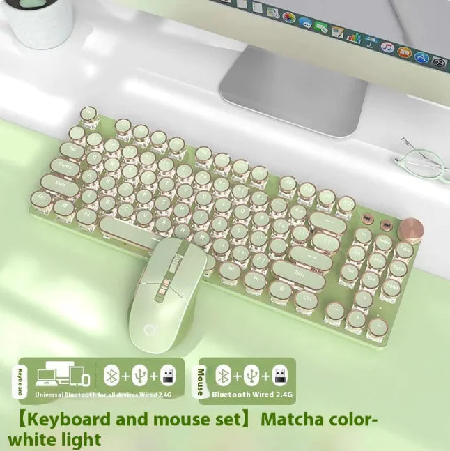E-Sports Mechanical Keyboard - Wired & Wireless Bluetooth Office (Multi-Colored, Multi-Config) - Oana Prime Shop