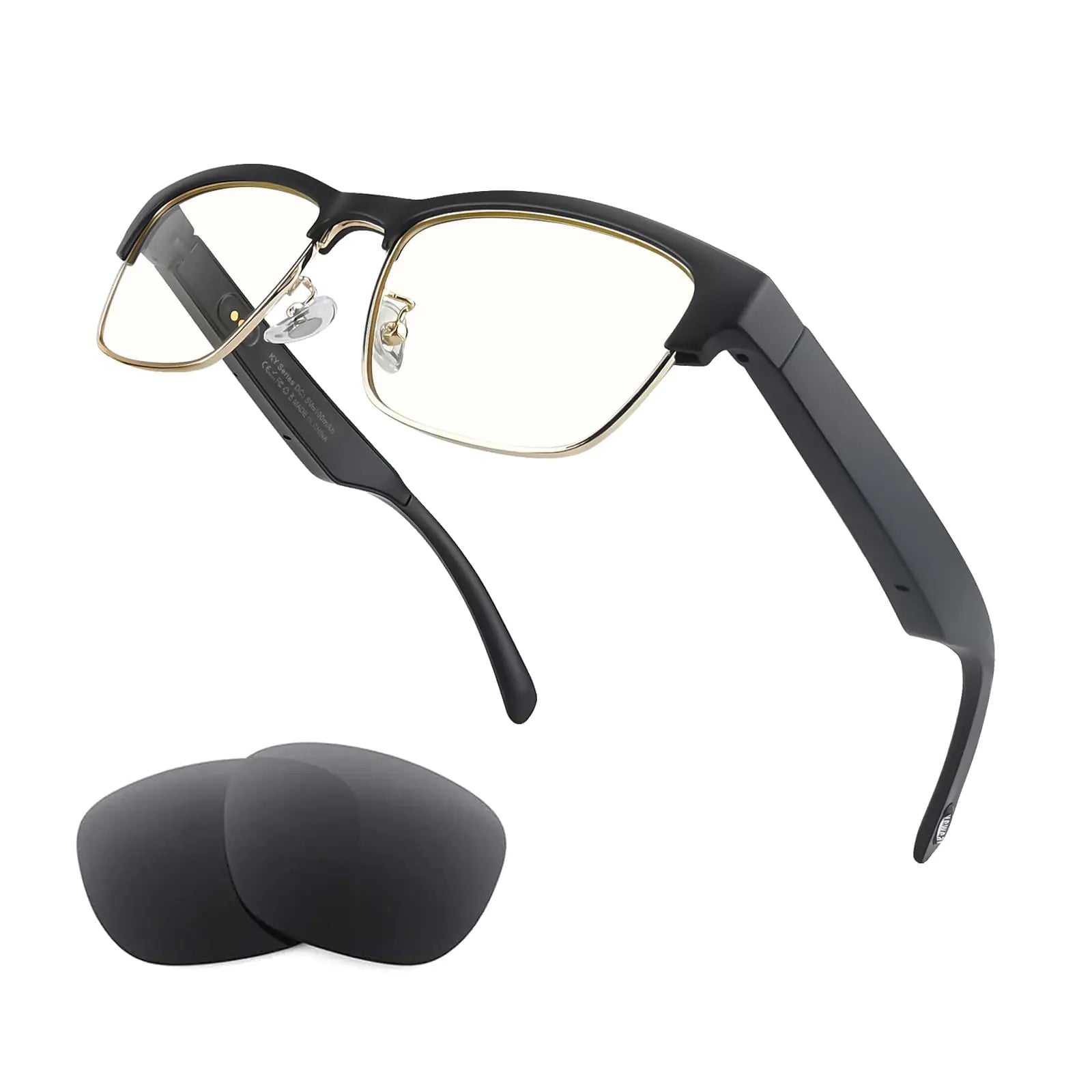 Tulbeys Bluetooth Audio Smart Glasses - Blue Light Glasses for women and men Open Ear sound with Mic & Speakers Blue light Filter & Polarized Sunglasses Lenses - Oana Prime Shop