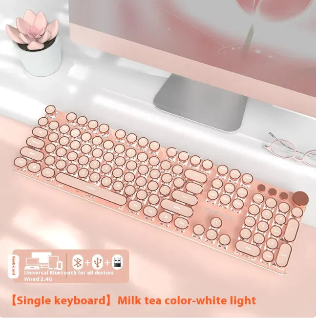 E-Sports Mechanical Keyboard - Wired & Wireless Bluetooth Office (Multi-Colored, Multi-Config) - Oana Prime Shop