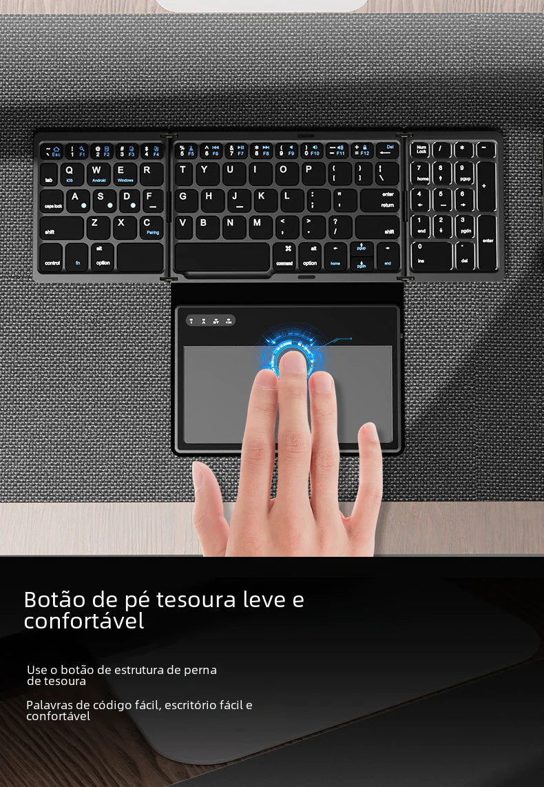 B055 Bluetooth Foldable Keyboard for Tablets & Phones - Oana Prime Shop