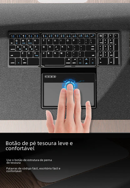 B055 Bluetooth Foldable Keyboard for Tablets &amp; Phones