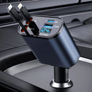 TIKTOK SHOP Retractable Car Charger, 4 in 1 Fast Car Phone Charger 66W, Retractable Cables and USB Car Charger,Compatible with iPhone 15/14/13/12/11,Galaxy,Pixel - Oana Prime Shop