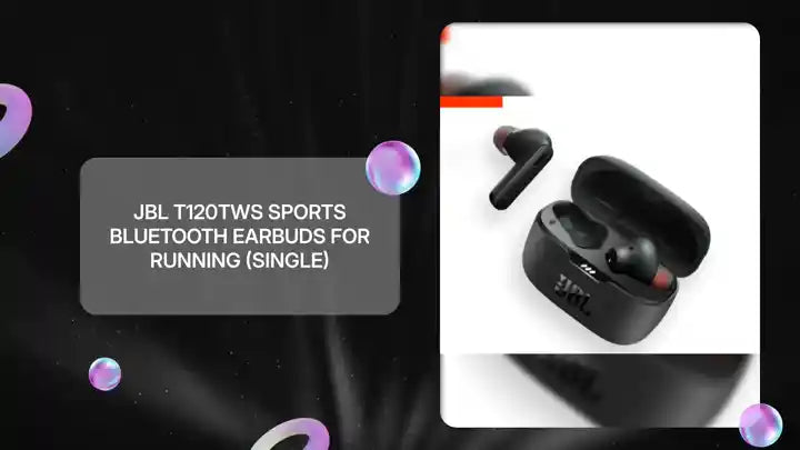 JBL T120TWS Sports Bluetooth Earbuds for Running (Single) by@Outfy