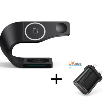 Wireless 4-in-1 Charger for Phone, Watch &amp; Earbuds