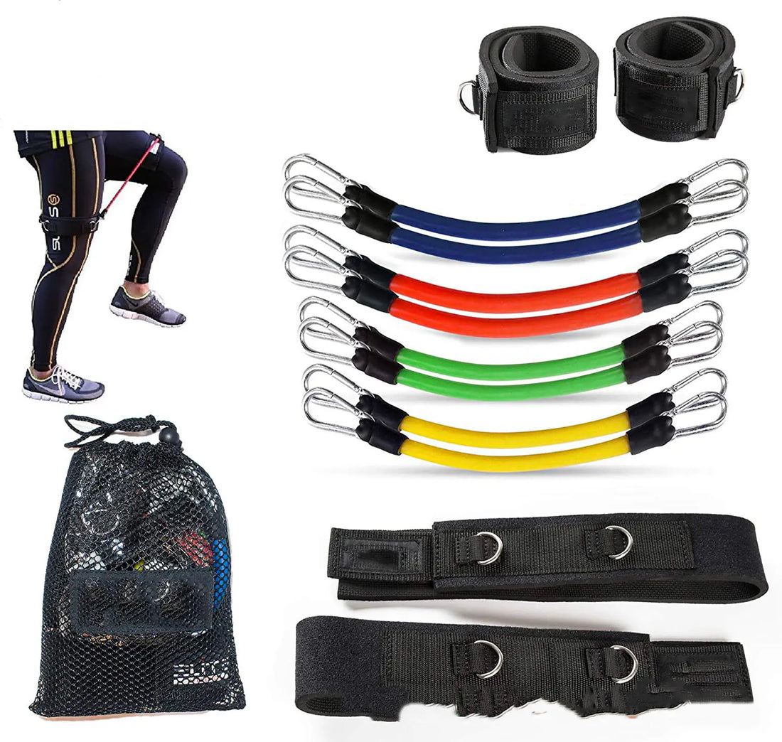 Multi-Spec Latex Resistance Bands Set for Leg Training