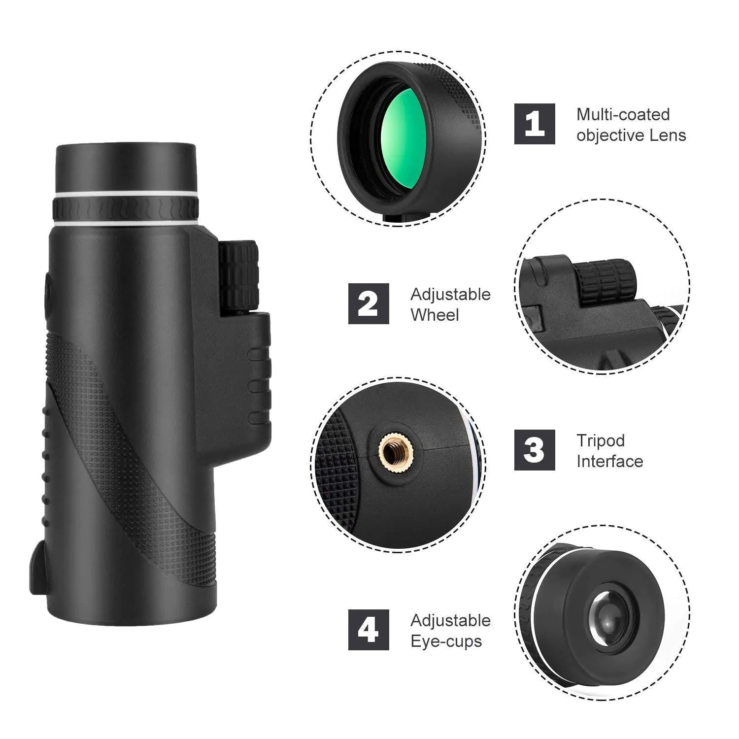 High-Definition Telescope with Universal Phone Mount - Oana Prime Shop