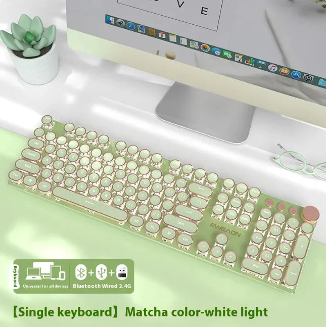 E-Sports Mechanical Keyboard - Wired & Wireless Bluetooth Office (Multi-Colored, Multi-Config) - Oana Prime Shop