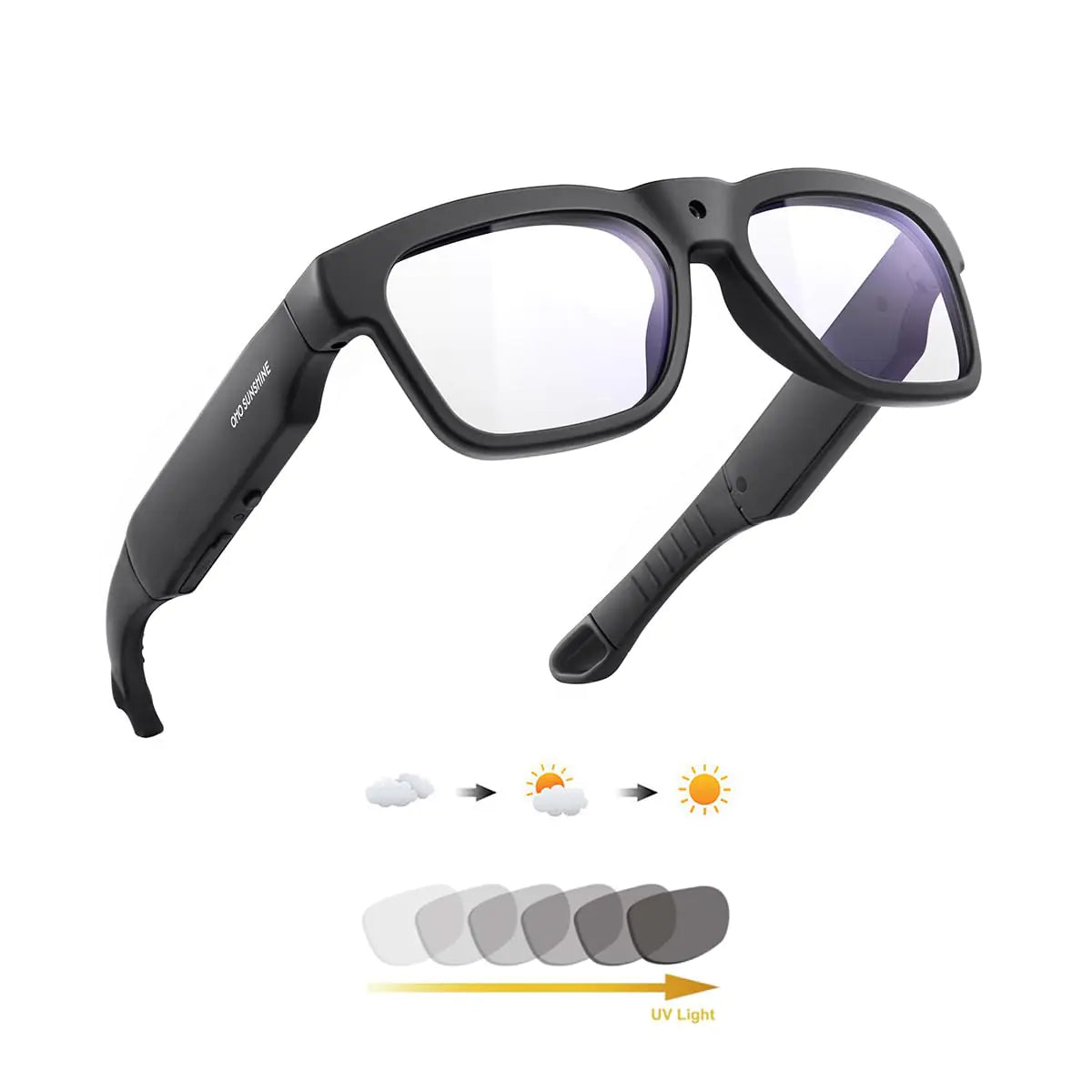 OhO 256G Smart Glasses with Full HD Camera & Open Ear Bluetooth Speaker HeadphoneIndoor & Outdoor SportsTransitional Lensfor Men Women - Oana Prime Shop
