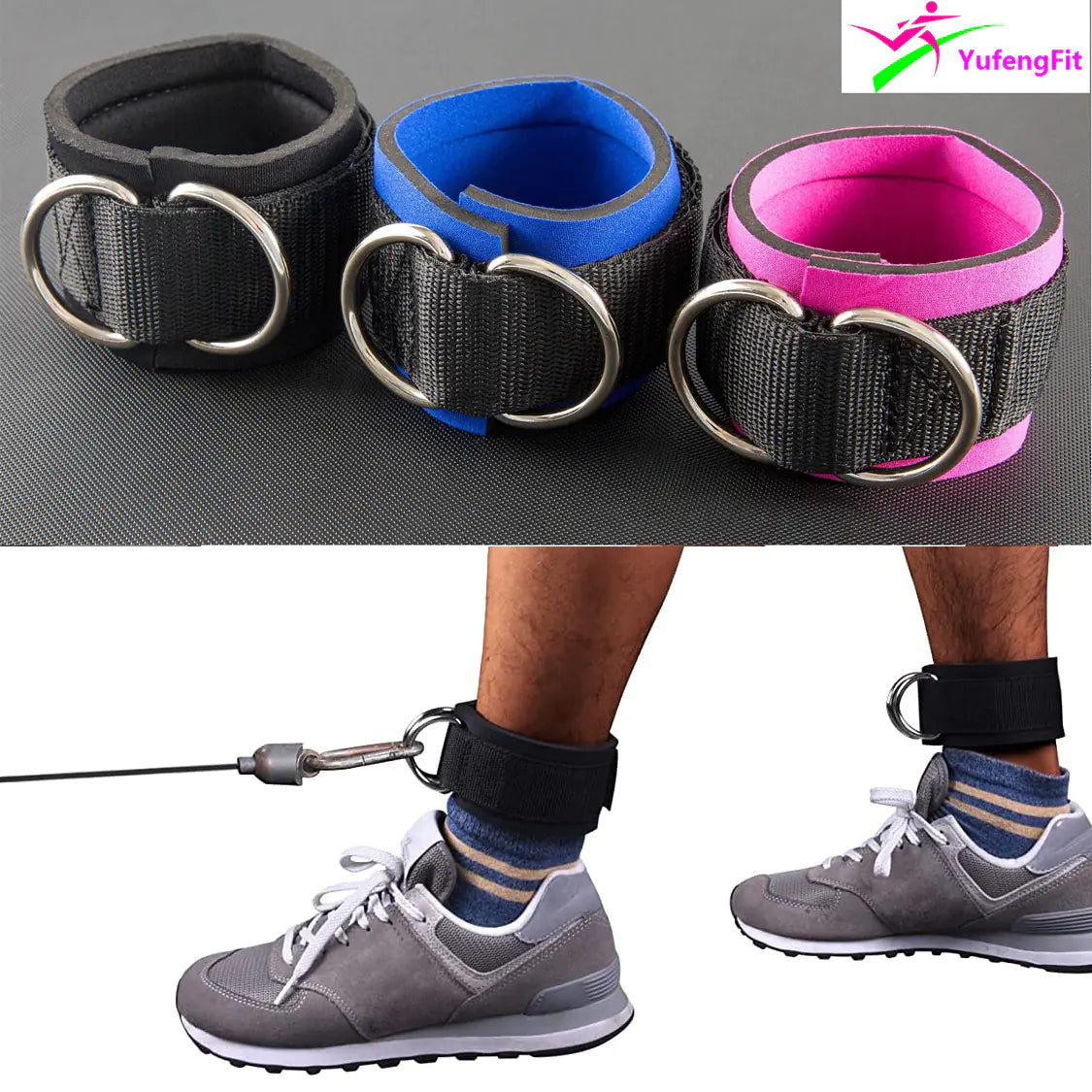 2D Ankle Strap Resistance Bands for Leg Training - Oana Prime Shop
