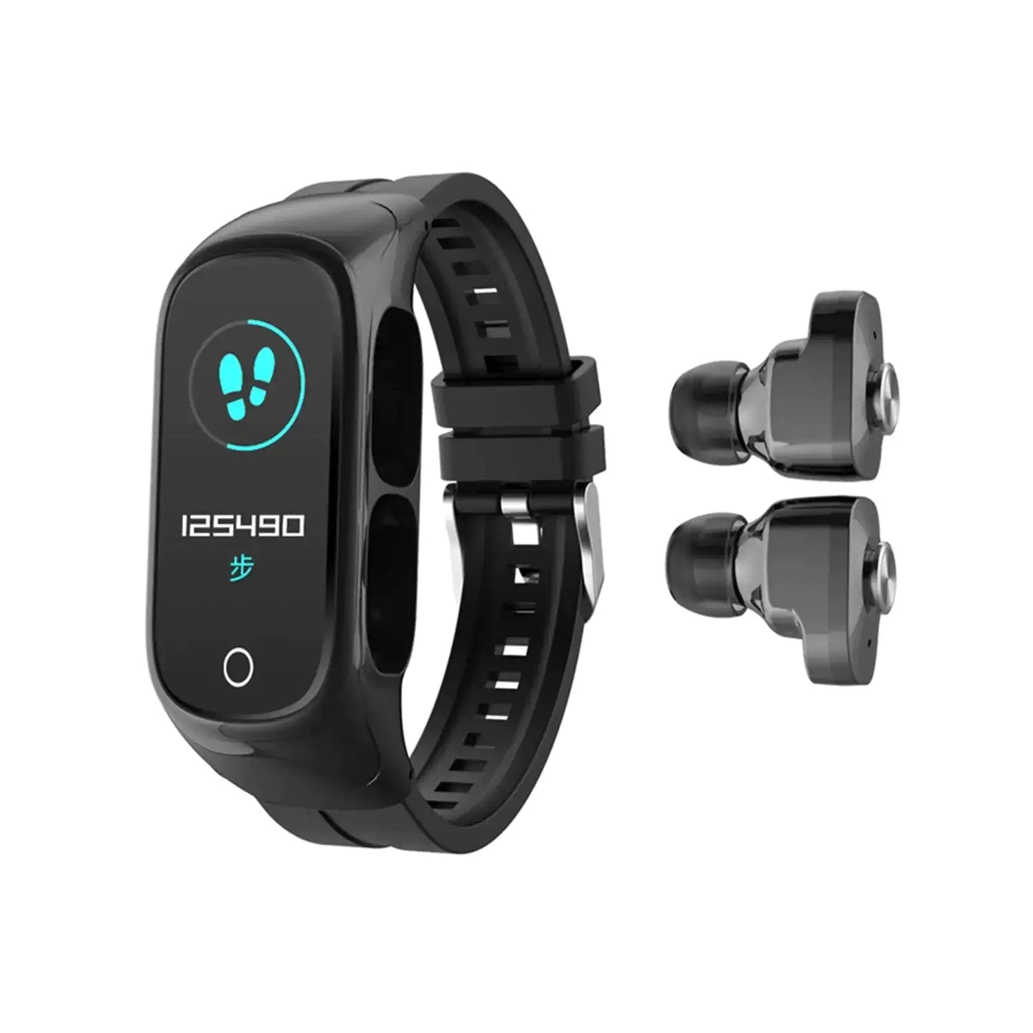 2-In-1 Smart Watch &amp; Earbuds Fitness True Wireless Combo