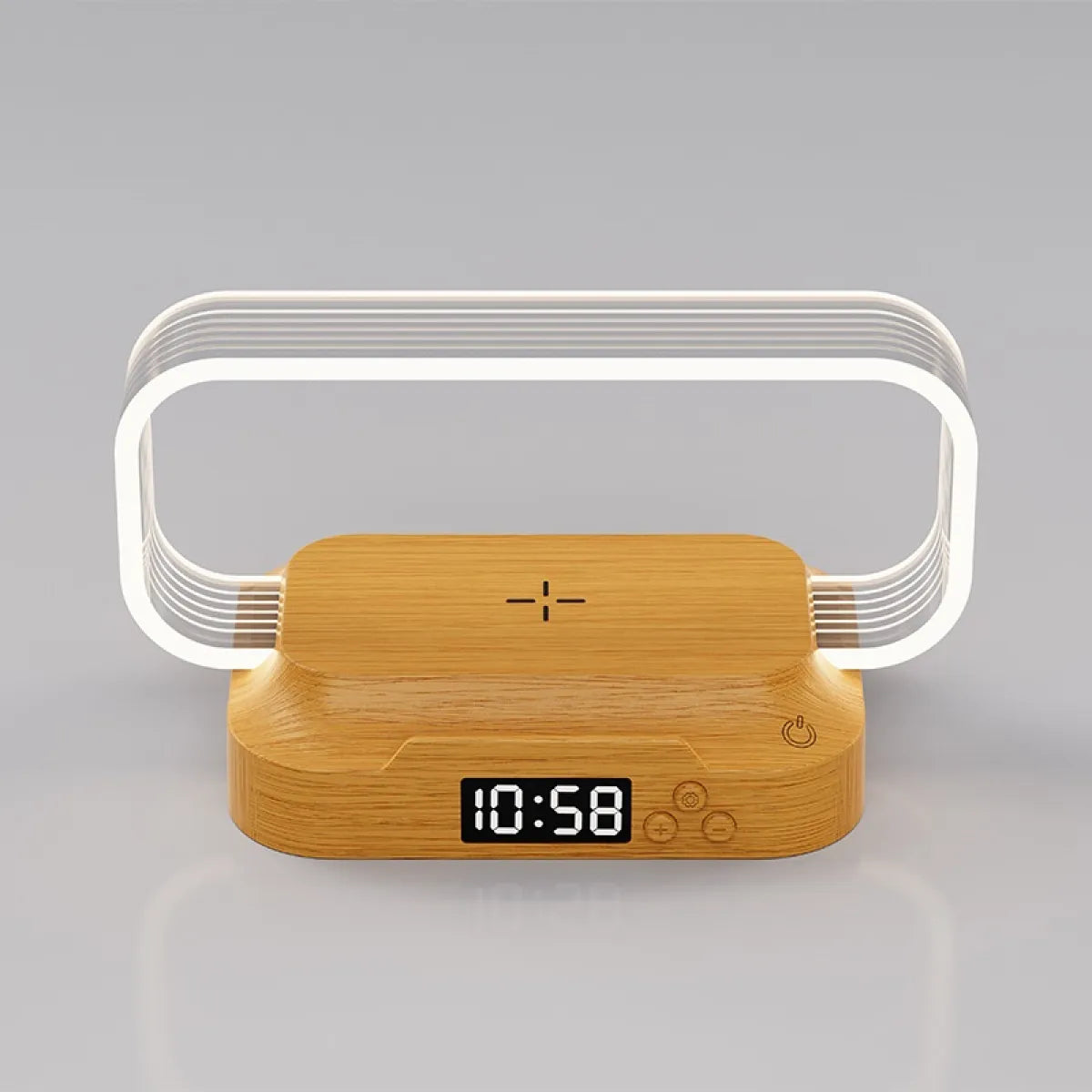 Multifunctional Lamp with Clock &amp; Wireless Charger