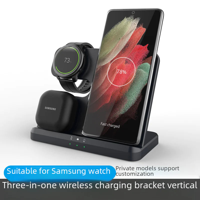 3-in-1 Wireless Charger for Samsung Phone, Watch, Earbuds - Oana Prime Shop