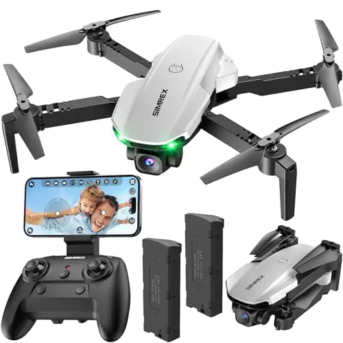 SIMREX Drone With Camera 1080P for Kids And Adults RC Quadcopter Drone With Altitude Hold Mini Drone With One Key Start Waypoint Fly Headless Mode 3D Flip 3 Speeds Remote Control Drone for Beginners - Oana Prime Shop