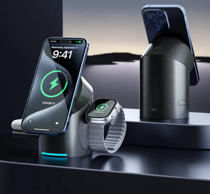 Magnetic 3-in-1 Wireless Charger - Oana Prime Shop