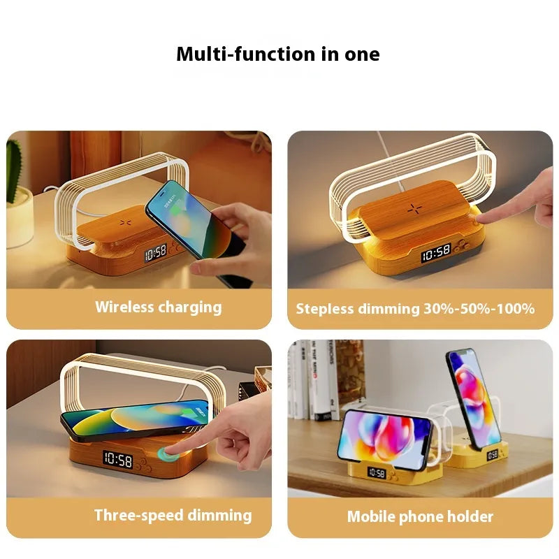 Multifunctional Lamp with Clock & Wireless Charger - Oana Prime Shop